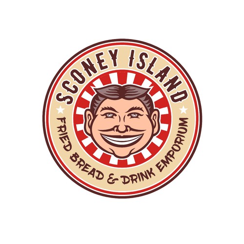 Circus logo with the title 'Sconey Island'