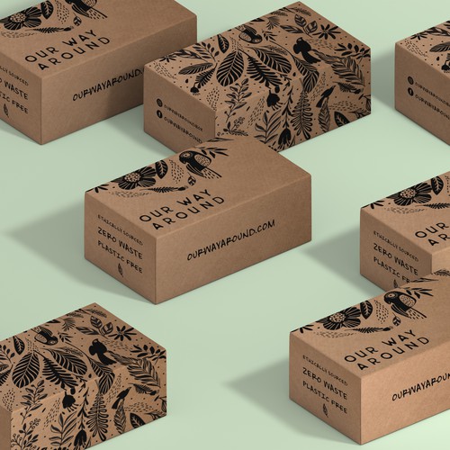 green packaging box design
