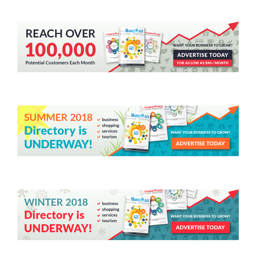 Set design with the title 'Set Of Web Baner ads'