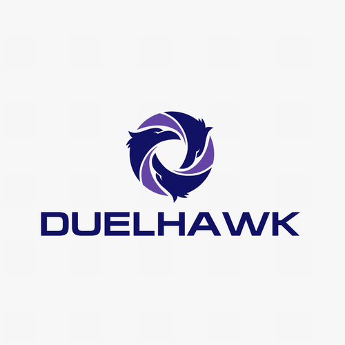 Eagle brand with the title 'duel hawk logo'
