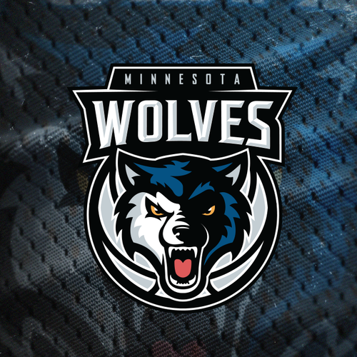 Basketball design with the title 'Minnesota Timberwolves Logo'