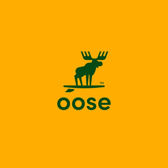 Moose logo with the title 'Logo design'