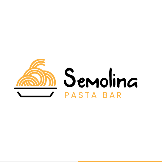 Noodle design with the title 'Pasta Bar Logo'