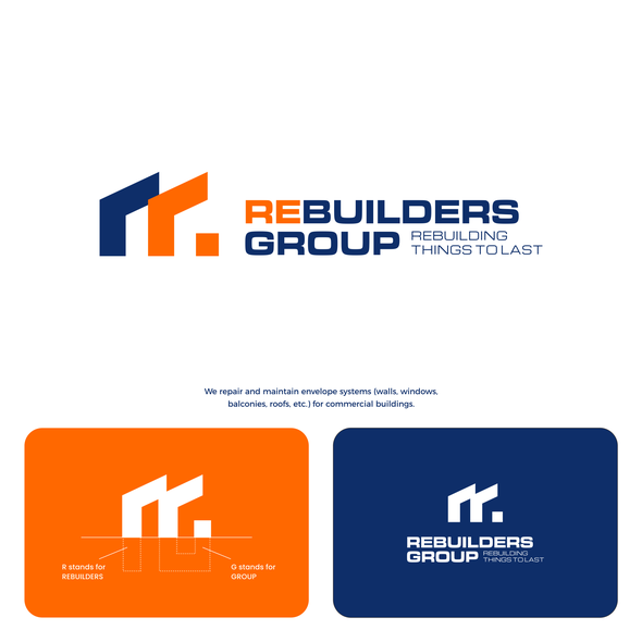 Brilliant logo with the title 'Rebuilders Group'