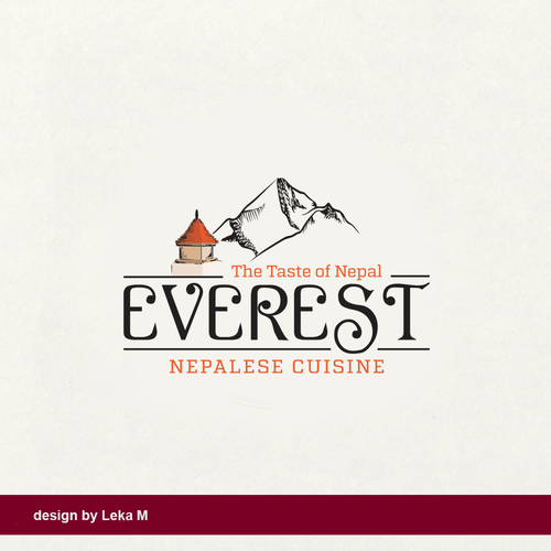Cuisine design with the title 'Everest'