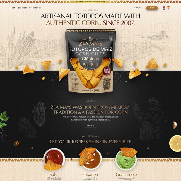Classic design with the title 'Classy, Creative and Corny website design!'