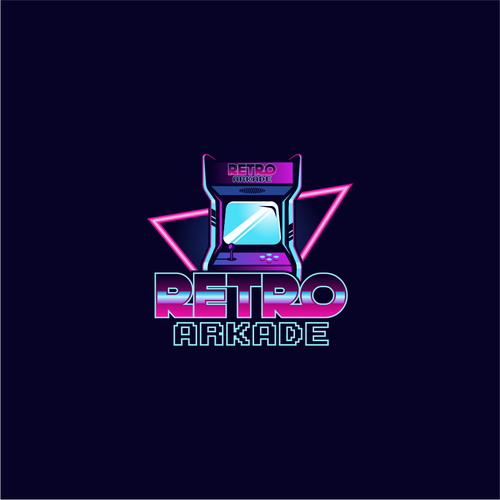 Pinball logo with the title 'arkade'