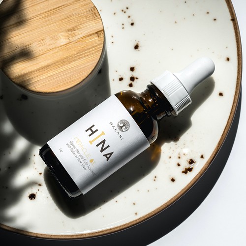 Oil label with the title 'Miracle Oil label design'