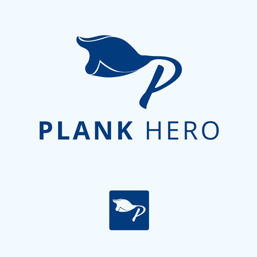 Superman logo with the title 'Plank hero'