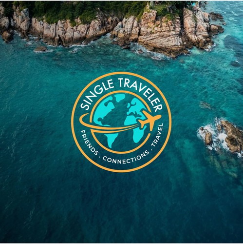 Global logo with the title 'SingleTraveler'