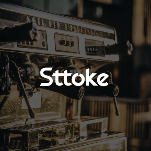 Coffee brand with the title 'Wordmark logo for coffee tumblers company'