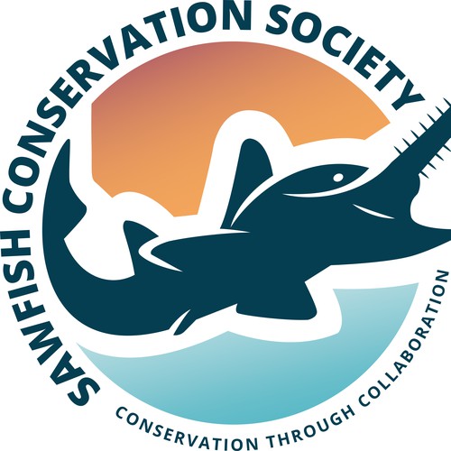 Fish logo with the title 'Logo for SAWFISH CONSERVATION SOCIETY'