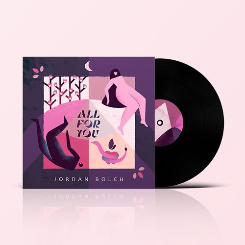 Album design with the title 'All for you illustration'