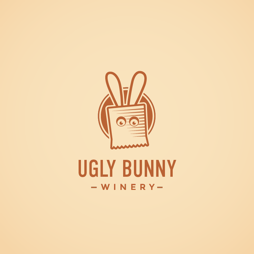Retail design with the title 'Ugly Bunny Winery'
