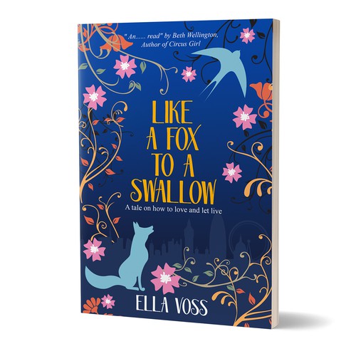 Novel book cover with the title 'Book cover'