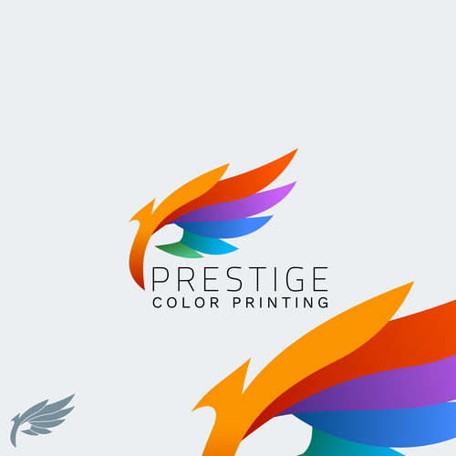 Spectrum logo with the title 'A logo concept for a color printing company'