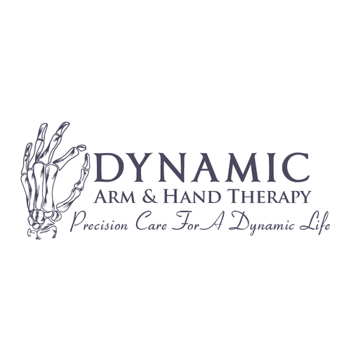 Hand logo with the title 'Dynamic Arm and Hand Therapy Concept'