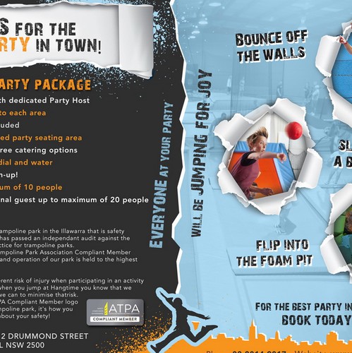 A4 design with the title 'Kids Party Flyer'