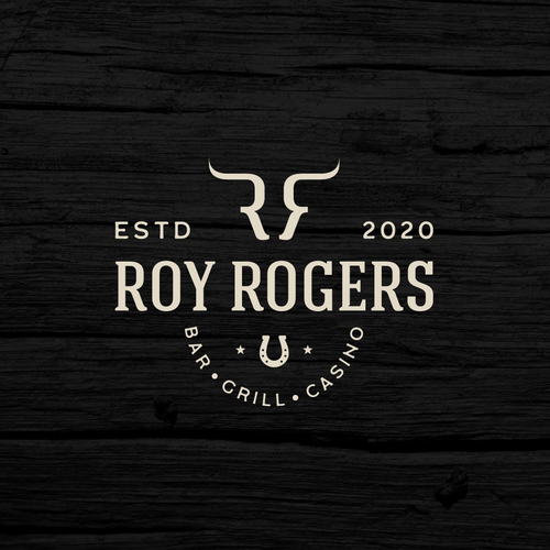 Casino logo with the title 'Logo for Roy Rogers - Bar, Grill and Casino'