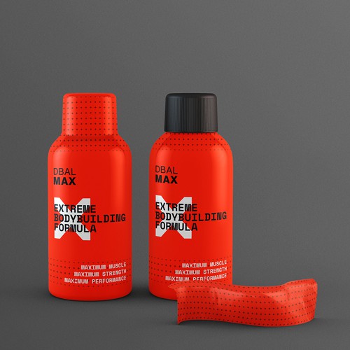 Pharmaceutical packaging with the title 'Workout Supplement - Package Design'