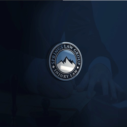 Gavel logo with the title 'Law Firm Logo design Project'