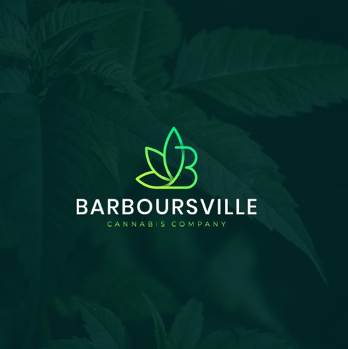 Marijuana leaf design with the title 'Cannabis Logo Design'