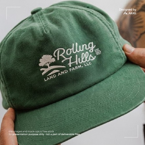 Land design with the title 'Rolling Hills'