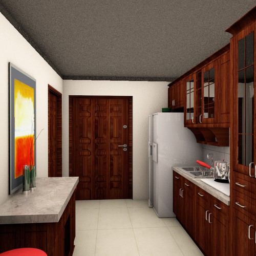 Interior design illustration with the title 'Create the next illustration for Diaz & Associates Realty'