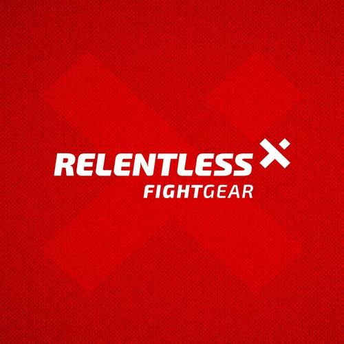 Fight logo with the title 'Create an amazing logo for Relentless Fight Gear!'