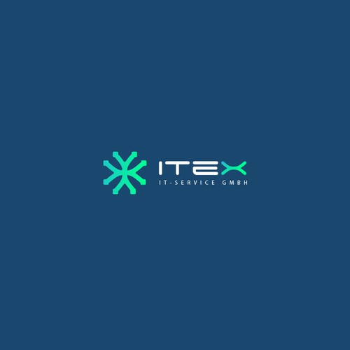 IT brand with the title 'ITEX logo design'