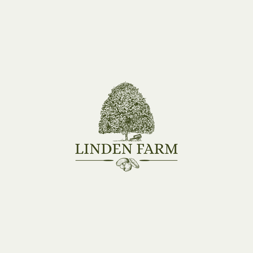 Almond logo with the title 'Logo for farm'