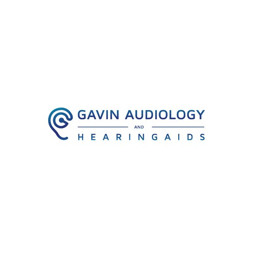Hearing logo with the title 'GAVIN AUDIOLOGY'