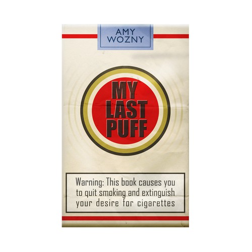 Smoke design with the title '"My Last Puff" book cover design'