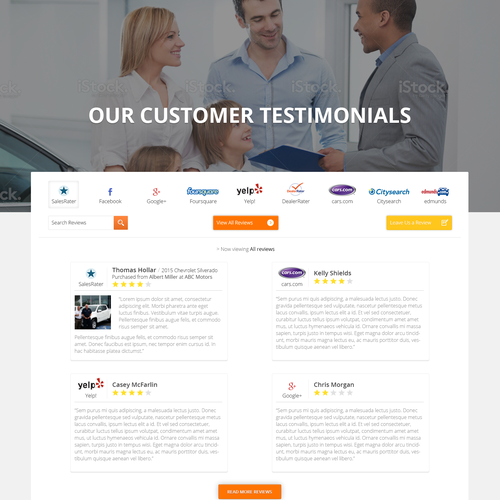 Car design with the title 'Car Reviews'