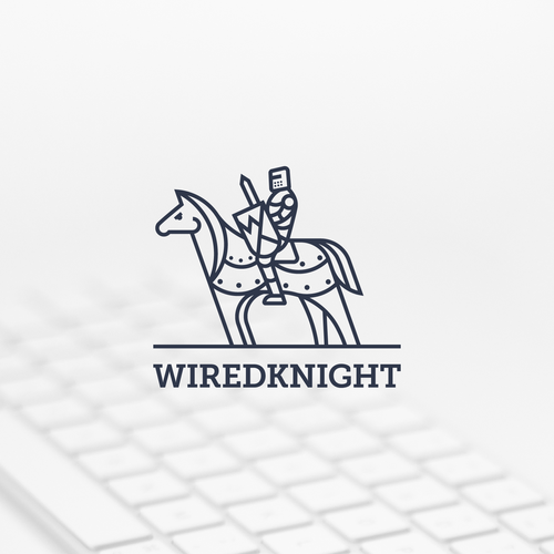Knight design with the title 'WiredKnight logo'