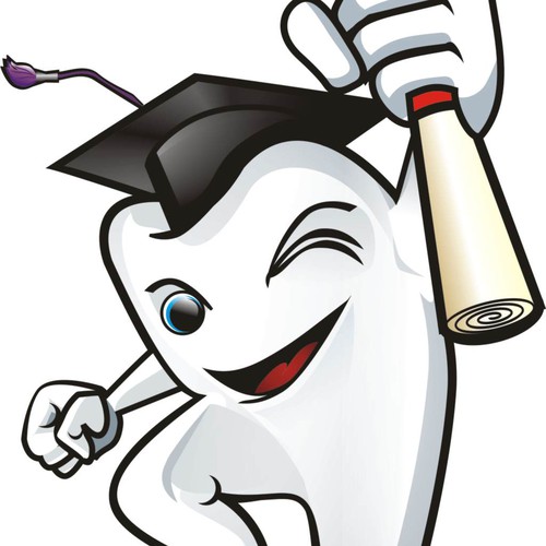 Medical t-shirt with the title 'Graduate tooth character'