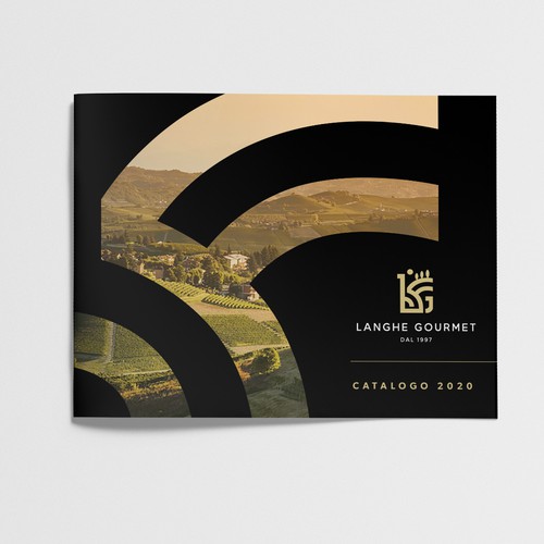 Catalogue design with the title 'Fine foods catalog design'