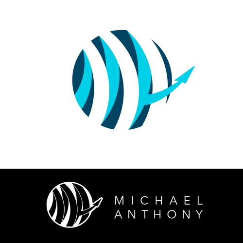 Sphere design with the title 'Michael Anthony logo design'