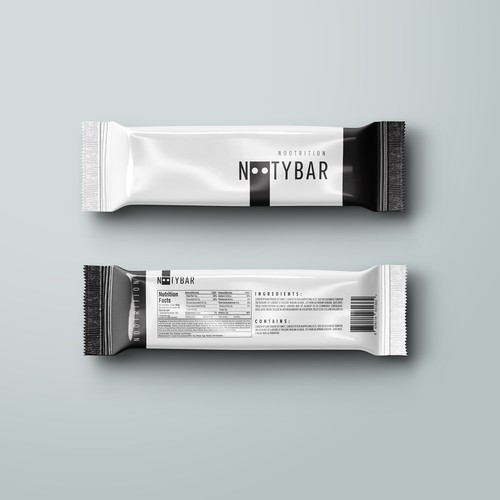 Chocolate packaging with the title 'Nooty bar'