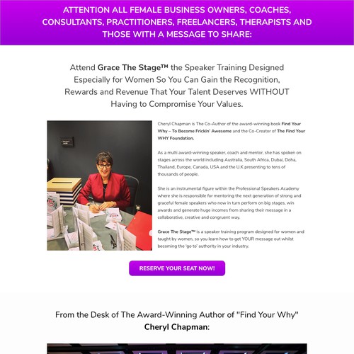 Event website with the title 'Event Page '