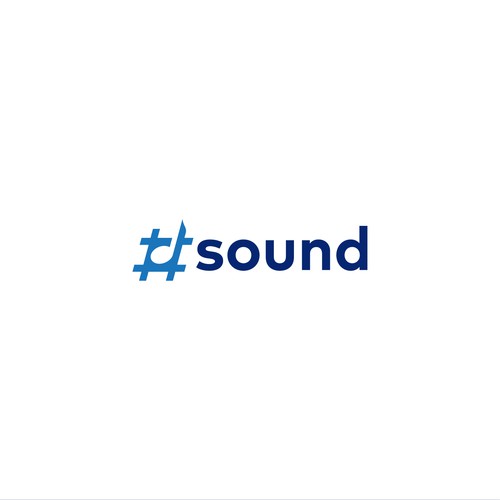 Hashtag logo with the title 'Hashtag Sound Logo'