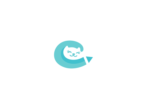 Cute cat logo with the title 'Pencil Pets'