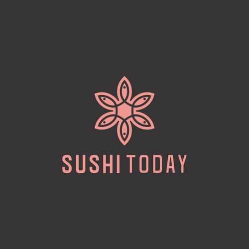 Sushi design with the title 'Adjusted the existing logo.'