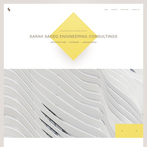 Architecture website with the title 'Design Website for architectural Design office'