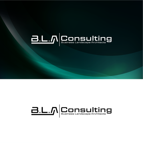 Landscaping brand with the title 'Lanscape Consulting logo with simple letter'