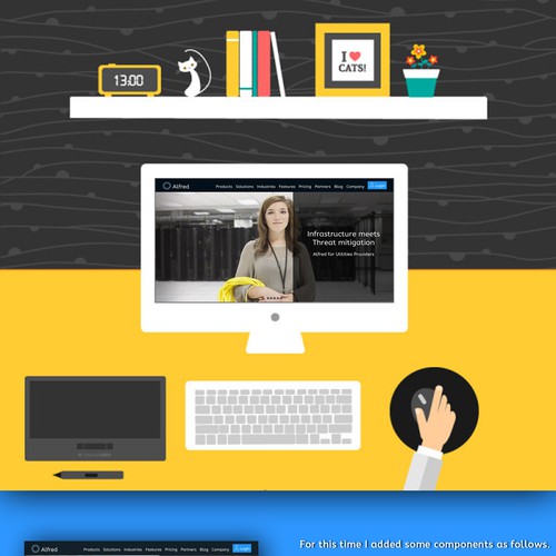 Security website with the title 'Alfred - Digital Risk Management and security'