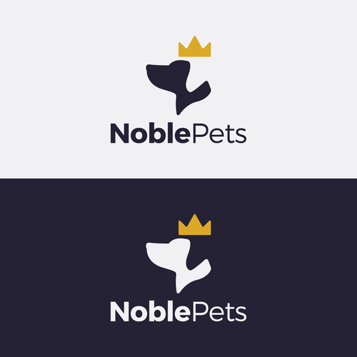 Noble design with the title 'logo concept for NoblePets'