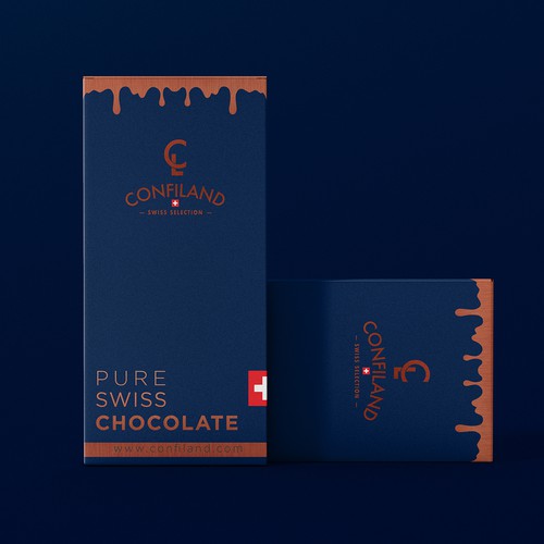 Chocolate bar design with the title 'chocolate packaging'