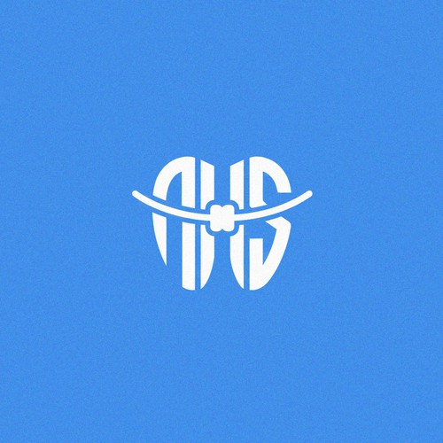 Braces design with the title 'Orthodontic logo'