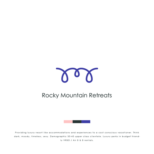 Timeless brand with the title 'Logo Design for Rocky Mountain Retreats'